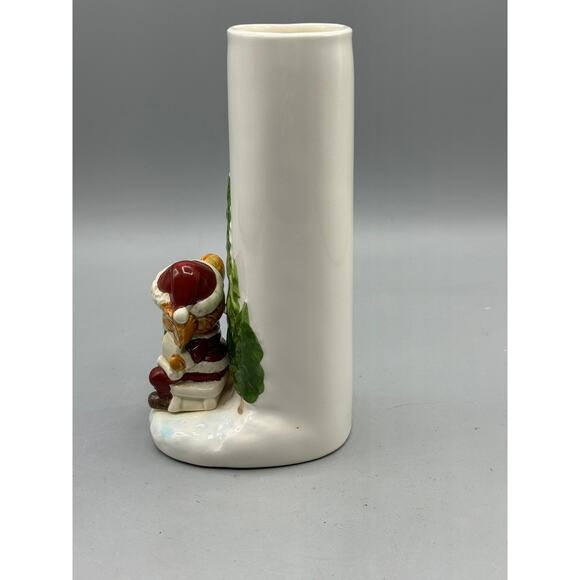 Otagiri Japan Christmas Mouse Bud Vase Santa Mouse Decor - Picture 5 of 8